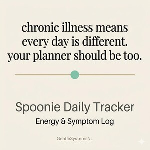 Spoonie Daily Planner T-shirt | ADHD-stöd för exekutiva funktioner