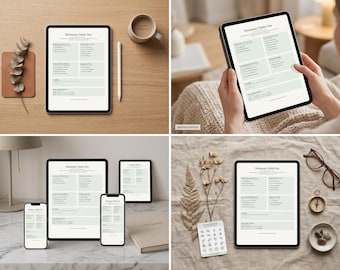 Minimum Viable Day Planner Printable | ADHD Daily Planner | Minimalist White | Gentle Productivity | Instant Download PDF