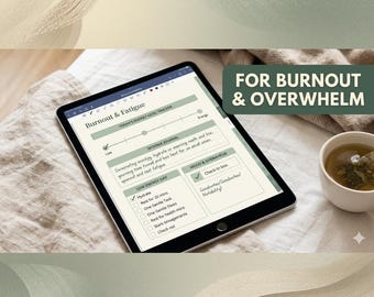 Burnout-Genesungsplaner, Sanfte Tagescheckliste für chronische Erschöpfung, Chronisch Kranke-Tracker, Tagebuch für die mentale Gesundheit