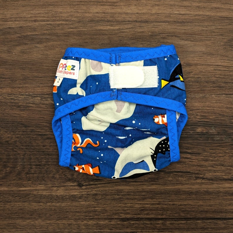Hippeez Custom Reusable Cloth Swim Diaper Your choice of print and closure image 7