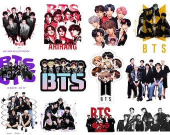 BTS Arirang World Tour 2026 PNG Bundle, Cricut Silhouette Cut Files, BTS Member Signatures, We Are Back 2026 Instant Download