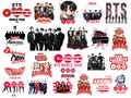 BTS Arirang World Tour 2026 SVG PNG Bundle Kpop Concert Shirt Designs Idol Fan Merch Files Cricut Silhouette Sublimation Download