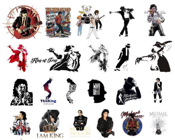 Michael Jackson Clip Art - Etsy Singapore