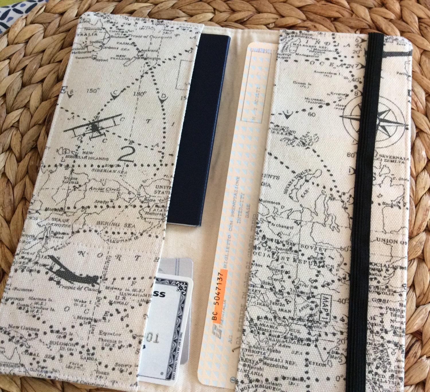 CUSTOM Boarding Passport Holder, Holds 6 8 Passports, APO Address, International Travel