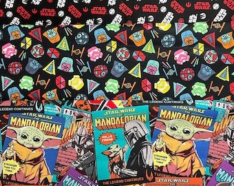 STAR WARS FABRIC - 100% Cotton Fabric - Half Yard - Fabric Stash Sale