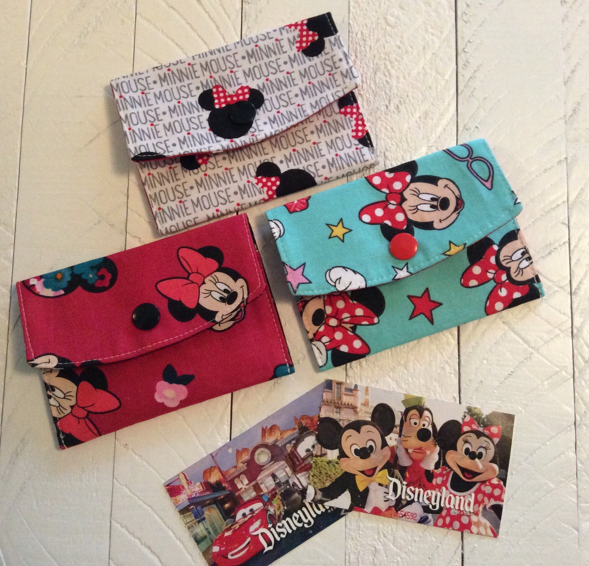 Minnie Mouse Wallet Disney Pass Holder Girly Credit Card Etsy