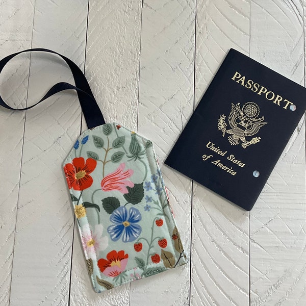 Fabric Luggage Tag Etsy