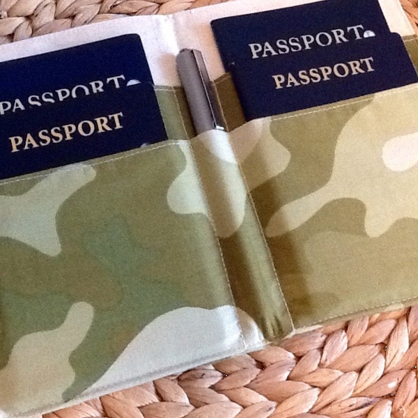Camouflage Passport Etsy