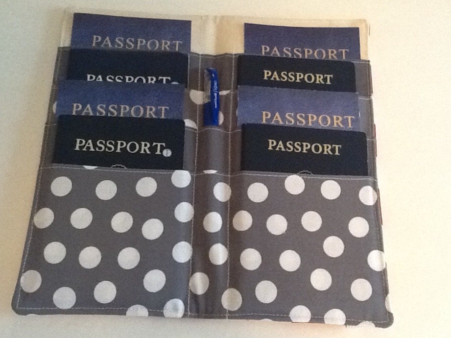 Family Passport Holder for 5 - Multiple Passport