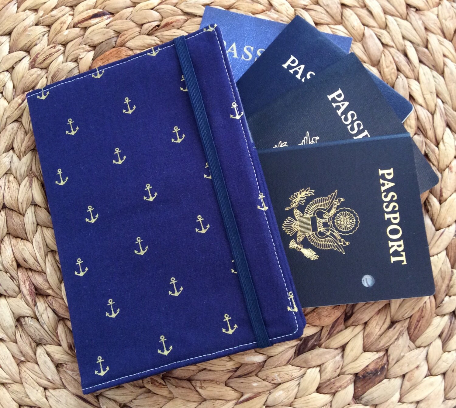 Anchor Family Passport Holder Cruise Passport Cover Holds Etsy