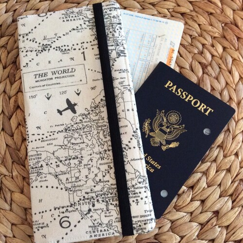 CUSTOM Boarding Passport Holder, Holds 6 8 Passports, APO Address