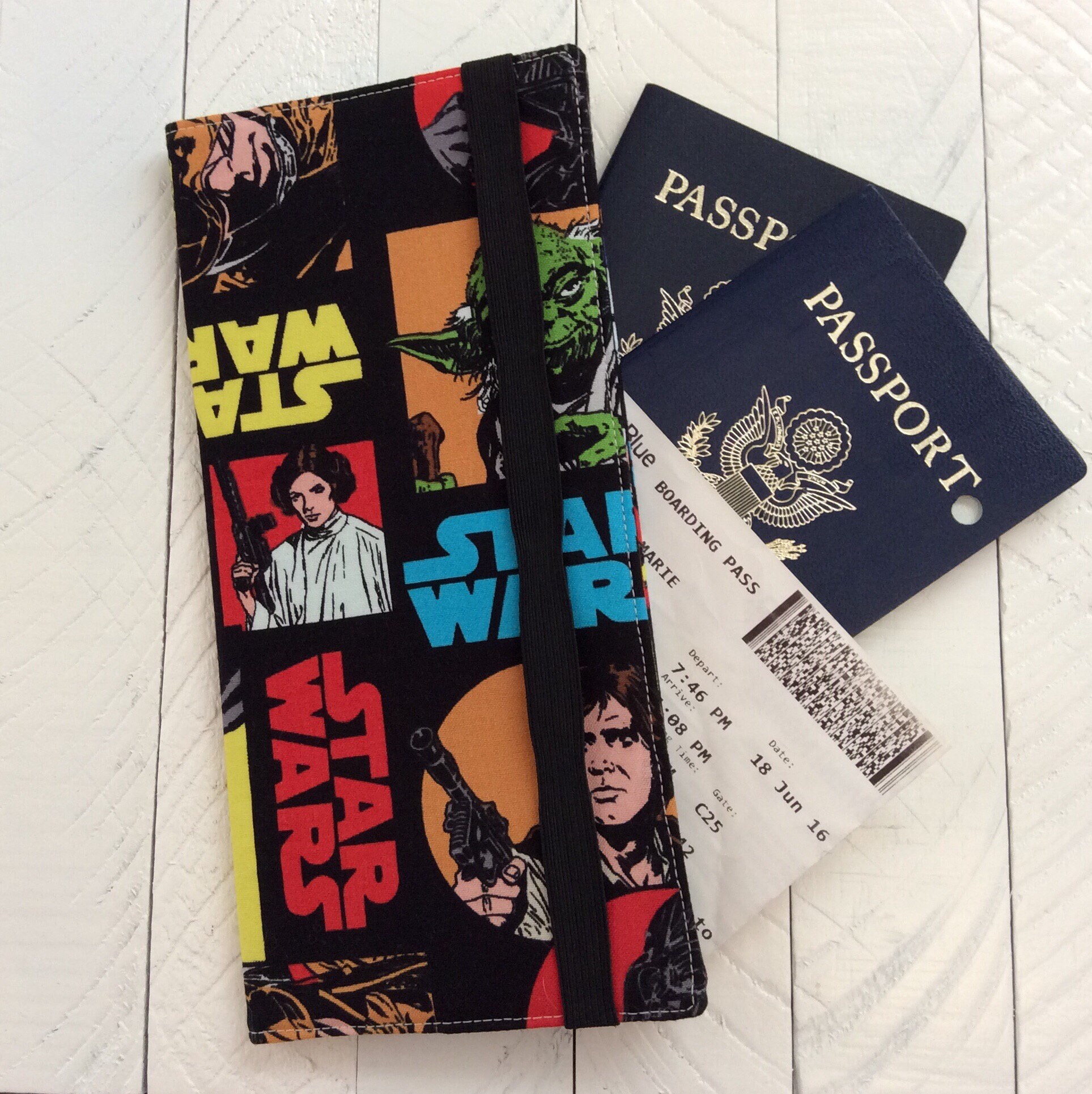 CUSTOM Boarding Passport Holder, Holds 6 8 Passports, APO Address, International Travel