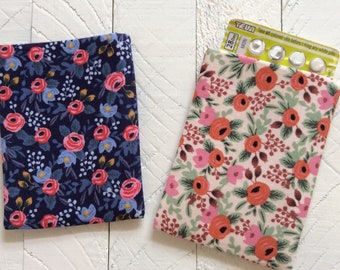 Rifle Paper Co Birth Control Pill Case: Fabric Case Discreet Travel Accessory