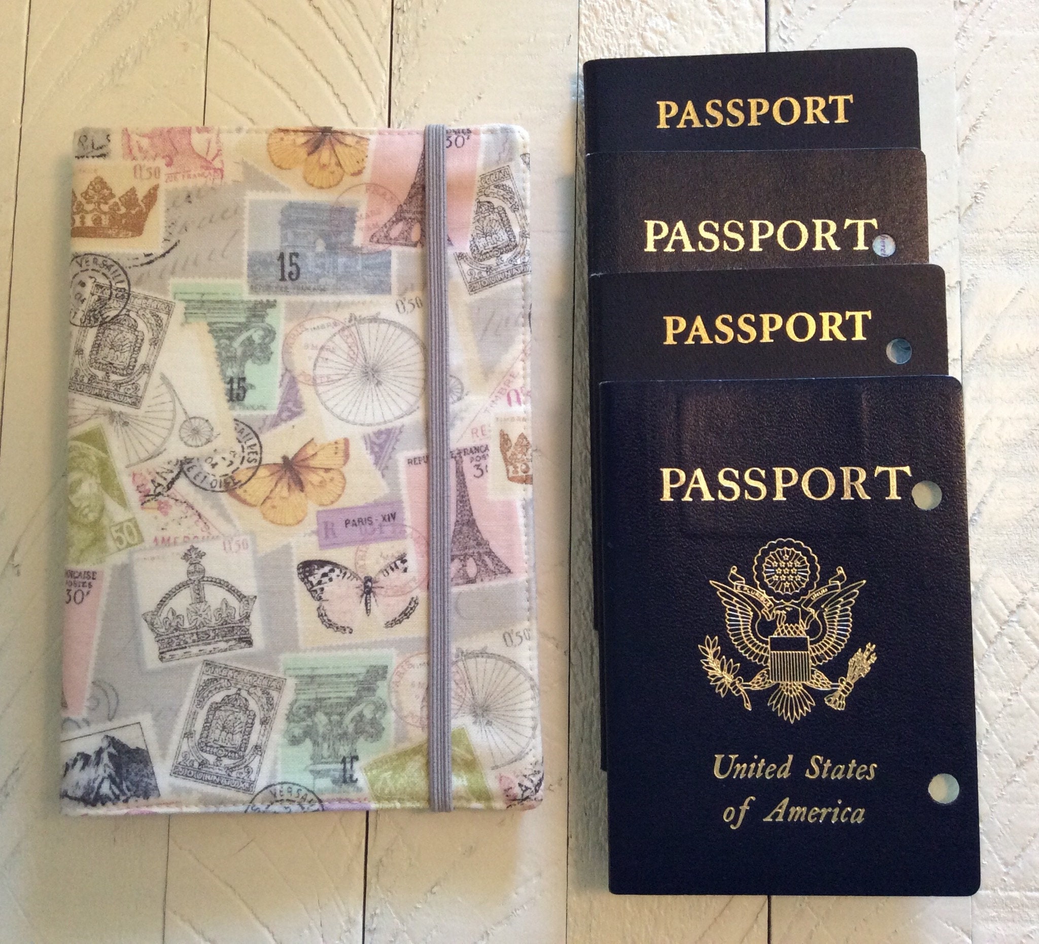 NEW Family Passport Holder Holds 2 4 6 8 10 Passports Paris Etsy