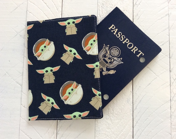 Baby Yoda Passport Cover - Mandalorian Passport Holder