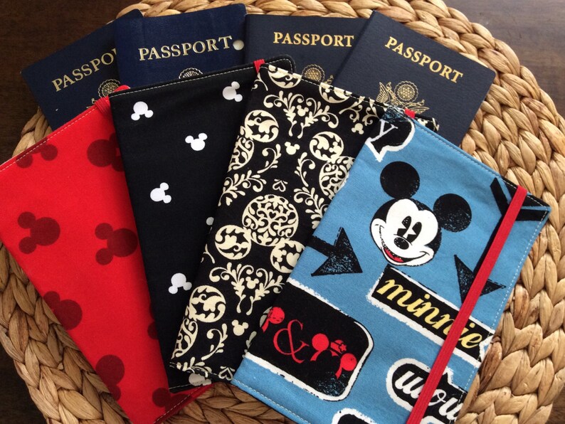 Disney Passport Holder Family Passport Cover Holds 4 or 6 Etsy