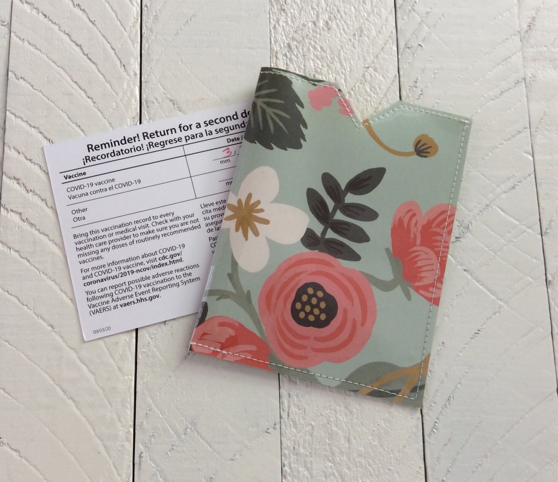 VACCINATION CARD COVER - Birch Paper by Rifle Paper Co - Vaccine Card…