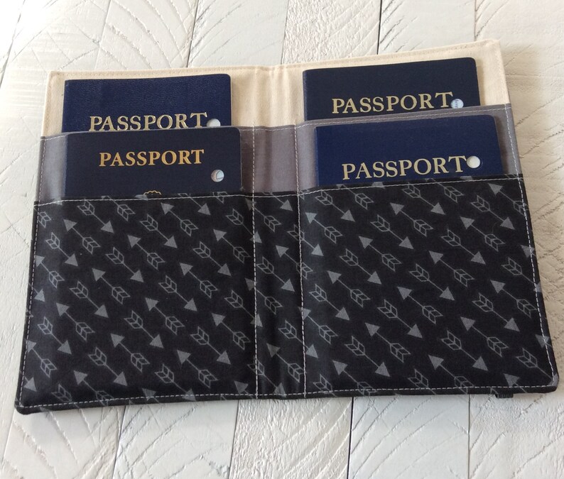 Family Passport Holder Arrow Cruise Passport Cover Holds 4 Etsy