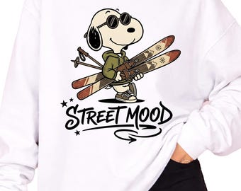 Street Mood Snoopy Peanuts Ski Design (Digital Download)
