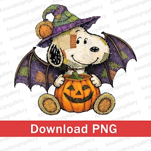パッチワークスヌーピーPNG、ハッピーハロウィンPNG、レトロなスヌーピーピーナッツハロウィンデザイン、ピーナッツパンプキンドッグ、（デジタルダウンロード）