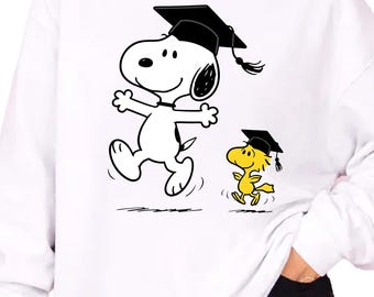 Snoopy Graduation PNG, Funny Modern Graphic Art (Digital Download)