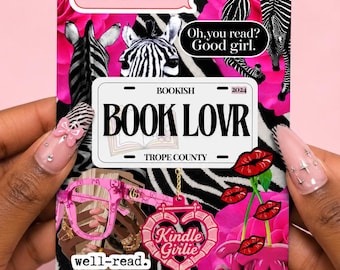 Inserto Kindle "Pink Zebra Bookish" / Kindle Girlie / Kindle per amanti dei libri (Download digitale)