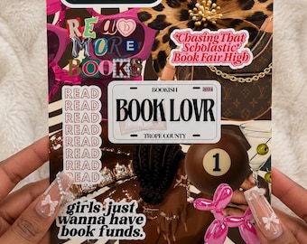 Bookish Kindle Insert | Reader Girl Decor | BookTok Accessory (Digital Download)