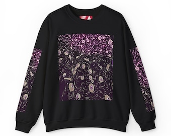 Abstraktes interdimensionales Augen-Sweatshirt mit Angstmotiv | Horror-Kunst