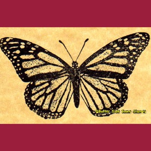 Monarch Butterfly Rubber Stamp