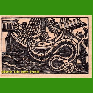 Sea Dragon Rubber Stamp