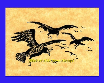 King of the Crows Rubber Stamp