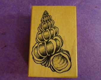 Vintage PSX F-1448 Wentletrap Seashell Rubber Stamp New Old Stock