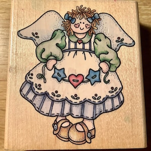 中古の Sarah Angel スタンプ (Rubber Stampede 製)
