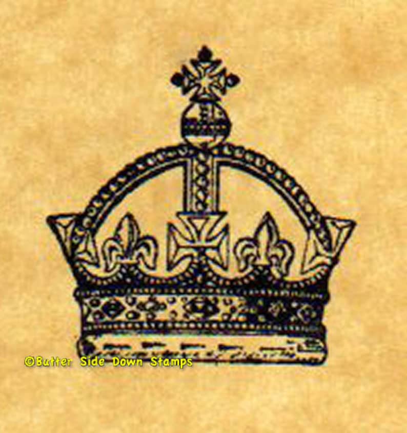 Royal Crown Set of 4 Different Rubber Stamps