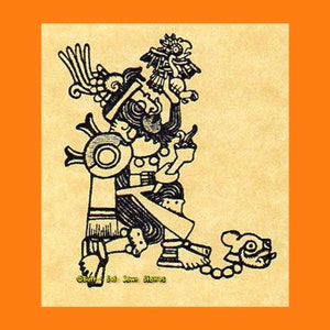 Schamane Azteken Stempel