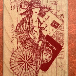 海外旅行 4532 ハンプトン アート ゴム印 中古