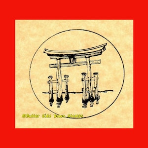 Shinto Shrine Rubber Stamp