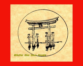 Shinto Shrine Rubber Stamp