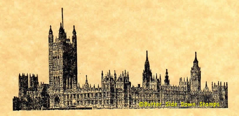 British Parliament Rubber Stamp imagem 2