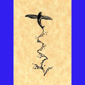 Fliegender Fisch Stempel