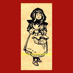 Little Red Riding Hood Rubber Stamp