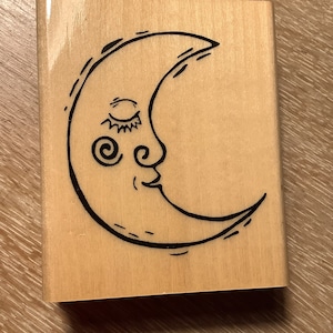 月の男 ゴム印 中古