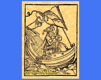 Ship of Fools Rubber Stamp