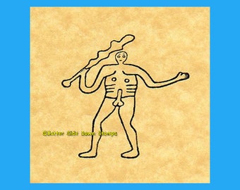 Cerne Abbas Giant Rubber Stamp