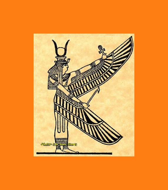 Egyptian Goddess Isis Rubber Stamp