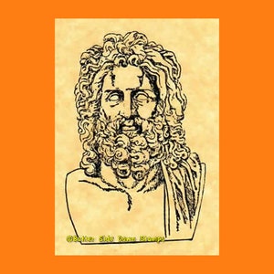 Tampon en caoutchouc Zeus Seigneur de l'Olympe