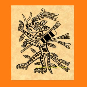 Jaguar des Azteken Stempels