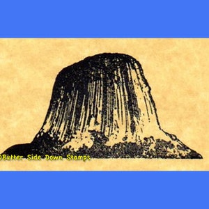 Rubberstempel nationaal monument Devils Tower