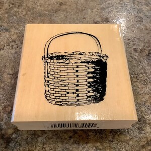 編み込みバスケット ゴム印 中古品 アニタの中古品