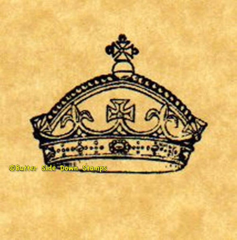 Royal Crown Set of 4 Different Rubber Stamps